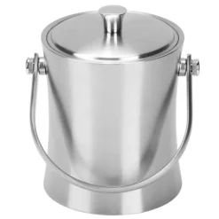 1L Hushålls Rostfritt Stål Ishink Behållare Öl Champagne Fat Flaska Vinredskap