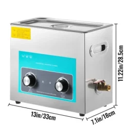 Ultraljudstvätt-6,5L 40KHz ultraljudsrengörare med värmare, djuprengöring, justerbar temperatur och tid, lämplig för kommersiellt och hushållsbruk