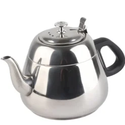 1,5l 2l rostfritt stål tekanna med spishäll kaffekanna tekopp varmvattenkokare med filter 2l