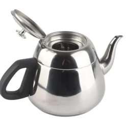 1,5l 2l rostfritt stål tekanna med spishäll kaffekanna tekopp varmvattenkokare med filter 2l