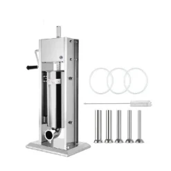 15L manuell vertikal korvpåfyllningsmaskin med 5 påfyllningsmunstycken, stor kapacitet, snabbt/långsamt läge, lätt att rengöra