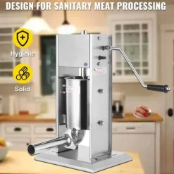 15L manuell vertikal korvpåfyllningsmaskin med 5 påfyllningsmunstycken, stor kapacitet, snabbt/långsamt läge, lätt att rengöra