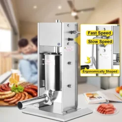 15L manuell vertikal korvpåfyllningsmaskin med 5 påfyllningsmunstycken, stor kapacitet, snabbt/långsamt läge, lätt att rengöra