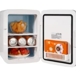 Kylskåp-10L portabelt litet kylskåp för fordon och hem, mini bilkylskåp, kallt och varmt dubbla lägen, tyst drift