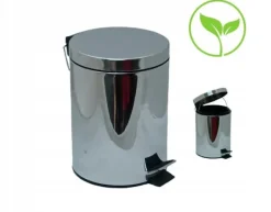 5L soptunna i rostfritt stål med pedal