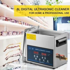 Ultraljudstvätt-6L Ultraljudsrengöring Dubbelfrekvens med värmare för smycken, glasögon, proteser och kretskort 28/40KHz