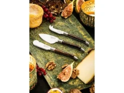LAGUIOLE Cheese knives Laguiole Dark Wood SET 3 SdV