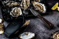 Köksknivar-LAGUIOLE Oyster knife Laguiole Wenge Black Stonewash SET SdV