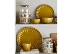 Bloomingville Latina-skål, gul, stengods