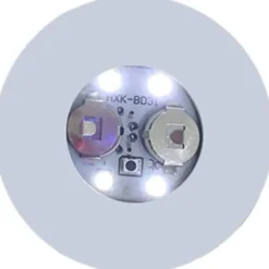 LED-belysta glasunderlägg - Faderr - Set med 10 - Runda - Vit - 3 ljuslägen