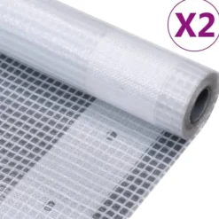 Leno presenning 2-pack 260 g/m² - Mångsidig och slitstark | Färg: Vit | Storlek: 3x2 m