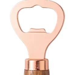 Drinkshakers & Drinkverktyg-Ölflasköppnare med trähandtag, bärbar flasköppnare och verktyg för att ta bort flaskkorken, roséguld