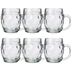 Ölglas, Ölsejdel, Ölkrus, Ölmugg - set med 6 ölglas Tübinger 0,5 liter
