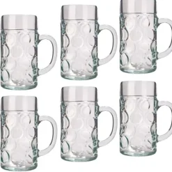 Ölglas, Ölsejdel, Ölkrus, Ölmugg - set med 6 ölglas ISAR 0,5 liter