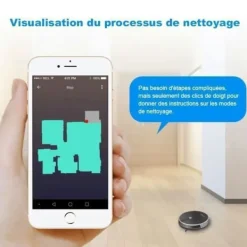 LIECTROUX C30B - Robotdammsugare Gyro 4000Pa - 120min - APP - Centralborste - Separat damm- och vattentank - Tyst - Husdjur