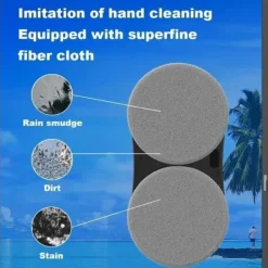 Rengöringsmedel-LIECTROUX Fönsterputningsrobot YW810 - APP-kontroll - Dubbel sprutning - 10 Tvättlappar