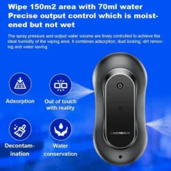Rengöringsmedel-LIECTROUX Fönsterputningsrobot YW810 - APP-kontroll - Dubbel sprutning - 10 Tvättlappar