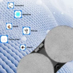Rengöringsutrustning-LIECTROUX Fönsterputsrobot HCR-10 Svart - 2800 Pa - 30ml tank - Automatisk rengöring - Intelligent självgående fönsterputsrobot