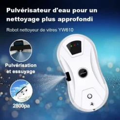 LIECTROUX Fönsterputsrobot YW610 - Högpresterande, 30mL vattentank, intelligent autonom fönsterputsrobot