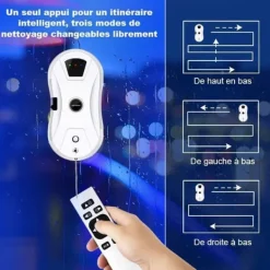 LIECTROUX Fönsterputsrobot YW610 - Högpresterande, 30mL vattentank, intelligent autonom fönsterputsrobot