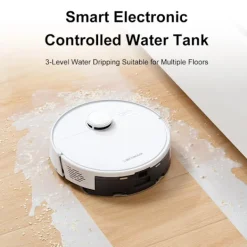 Liectroux M70 Pro Robotdammsugare 3-i-1 med Automatisk Tömstation, LiDAR-Navigering och 6500 Pa Sugkraft – Vit