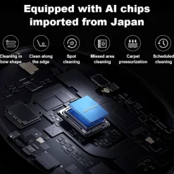 Liectroux M70 Pro Robotdammsugare 3-i-1 med Automatisk Tömstation, LiDAR-Navigering och 6500 Pa Sugkraft – Vit