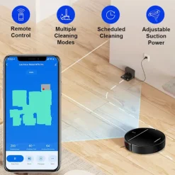 Liectroux M7S Pro – Ansluten robotdammsugare och golvmopp, 4000 Pa sugkraft med kartnavigering och appstyrning