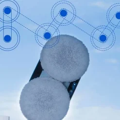 Rengöringsutrustning-LIECTROUX Robot Fönsterputsare HCR-10 Vit - 2800 Pa - 30ml Behållare - Automatisk rengöring - Självständig intelligent fönsterputsrobot