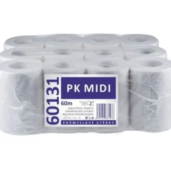 Pappershanddukar-LINTEO PK MIDI vit 12 stk