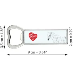 Drinkshakers & Drinkverktyg-Lipizzaner - flasköppnare med häst, personlig kylöppnare, unik present till en man från Art-Dog