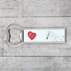 Drinkshakers & Drinkverktyg-Lipizzaner - flasköppnare med häst, personlig kylöppnare, unik present till en man från Art-Dog