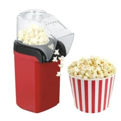 Popcornmaskiner-Liten Popcornmaskin. Poppa Popcorn helt utan att tillsätta Olja / Smör.