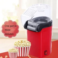 Popcornmaskiner-Liten Popcornmaskin. Poppa Popcorn helt utan att tillsätta Olja / Smör.