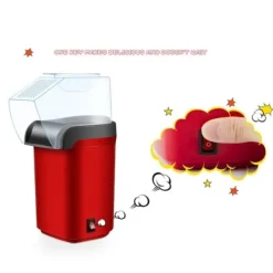 Popcornmaskiner-Liten Popcornmaskin. Poppa Popcorn helt utan att tillsätta Olja / Smör.