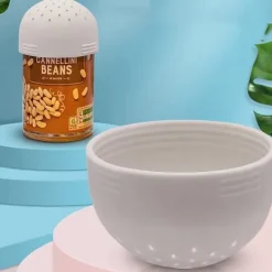 Durkslag & Silar-Litet Durkslag för Konservburkar - Vit - Silikon