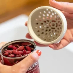 Durkslag & Silar-Litet Durkslag för Konservburkar - Vit - Silikon