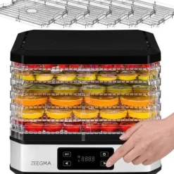 Livsmedelstork - ZEEGMA - Dry Chef - 6 Brickor - Timer 0-72h - Temperatur 35-70°C