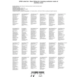 Ölkoppling för rengöringsbehållare av rostfritt stål, Type:Type S