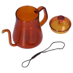 Kaffe- & Tekannor-Lång pip Vattenkokare Stor kapacitet Värmebeständig Lätt att rengöra Kaffekanna med lång mun Kaffe