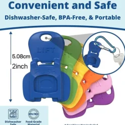 Lollanda Burköppnare Färgglad, Enkel burköppnare-12-pack, Återanvändbar läskburköppnare, skyddar fingrarna, perfekt för picknick och fester