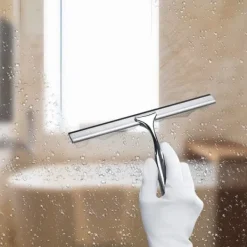 Lollanda Badrums-Skrapa – Fönsterskrapa med Väggkrok, För Duschdörr, Kök, Fönster & Bilglas