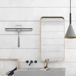 Lollanda Badrums-Skrapa – Fönsterskrapa med Väggkrok, För Duschdörr, Kök, Fönster & Bilglas