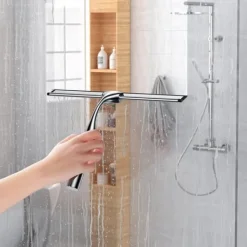 Lollanda Badrums-Skrapa – Fönsterskrapa med Väggkrok, För Duschdörr, Kök, Fönster & Bilglas