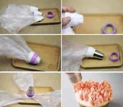 Utrustning För Tårtdekoration-Lollanda 14-delars Spritspåse & Munstyckeset, Tyllset, spritstyllar- Cake tool