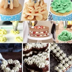 Utrustning För Tårtdekoration-Lollanda 14-delars Spritspåse & Munstyckeset, Tyllset, spritstyllar- Cake tool