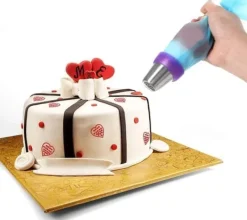 Utrustning För Tårtdekoration-Lollanda 14-delars Spritspåse & Munstyckeset, Tyllset, spritstyllar- Cake tool