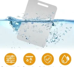 Lollanda Dubbelsidig Skärbräda i Rostfritt Stål och Titan, 34x23 cm, BPA-Fri för Kök