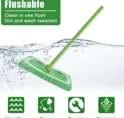 Rengöringsutrustning-Lollanda Ersättande Tygskydd för Swiffer Mopp 8-pack – Återanvändbara Mopptorkar för Våt och Torr Rengöring