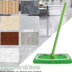 Rengöringsutrustning-Lollanda Ersättande Tygskydd för Swiffer Mopp 8-pack – Återanvändbara Mopptorkar för Våt och Torr Rengöring