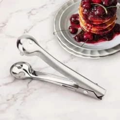 Matskalare & Urkärningsverktyg-Lollanda 2-pack multifunktionell körsbärskärnare i rostfritt stål – bärbar fruktkärnare, perfekt för att göra körsbärssylt